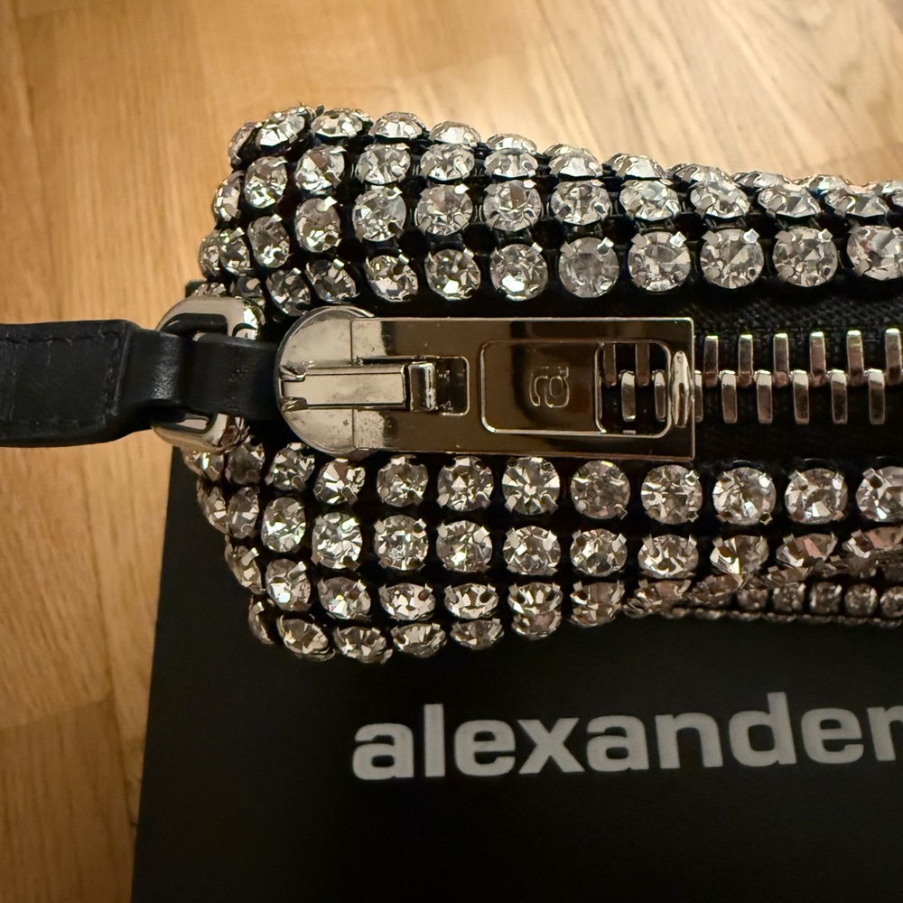 Alexander Wang Black Crystal-Studded Pouch - Picture 4 of 4